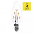 LED rovka Filament Candle 4W E14 tepl bl